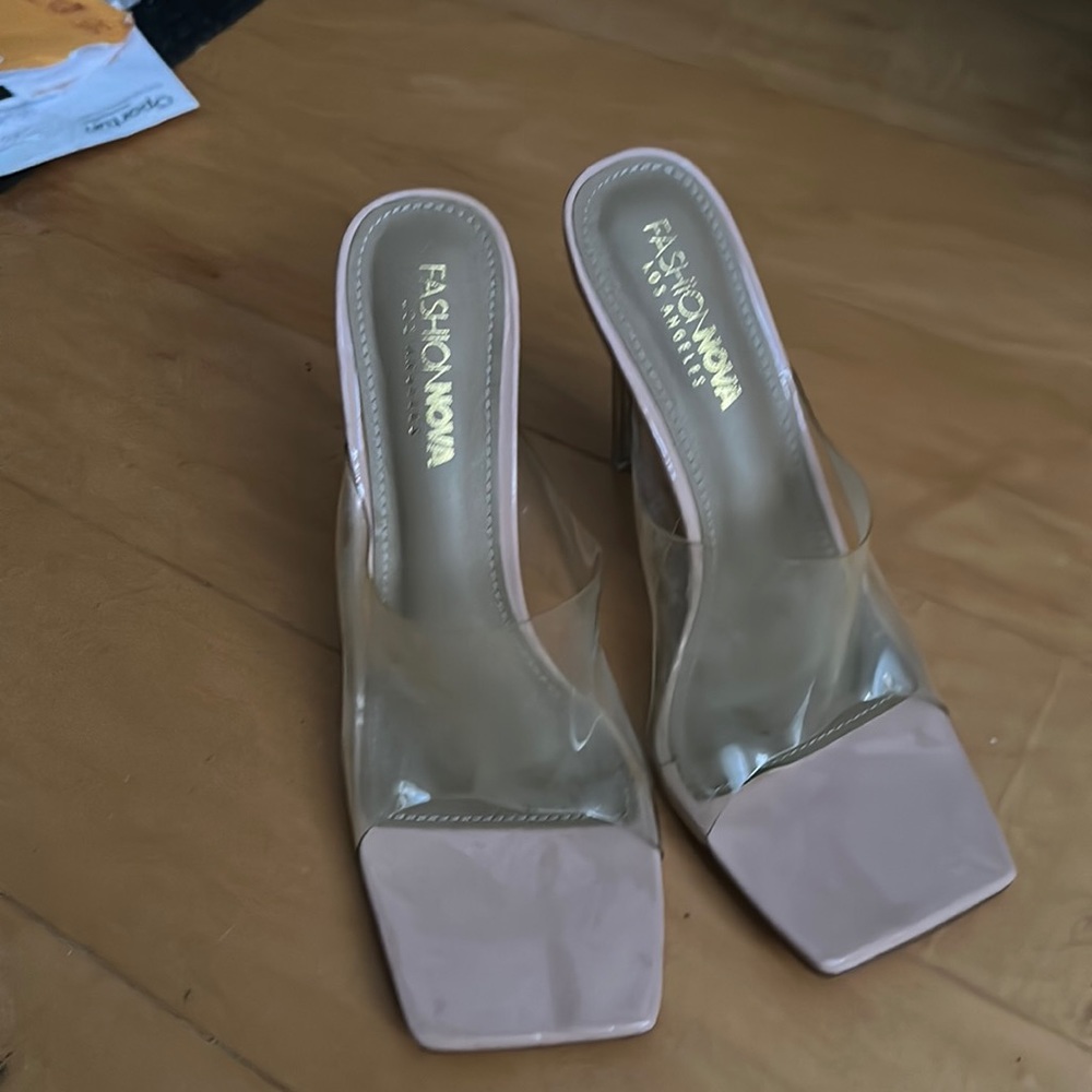 Clear heels